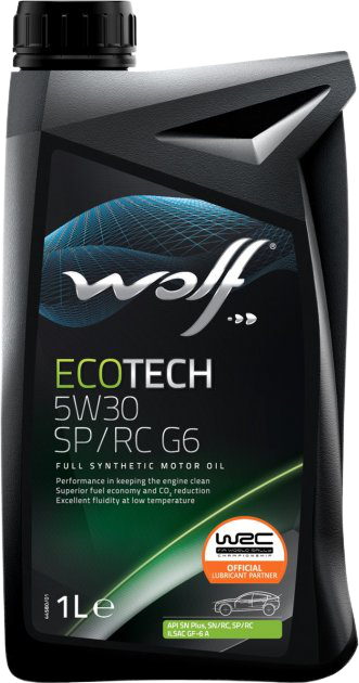 Моторное масло Wolf EcoTech 5W30 SP/RC G6, 1л